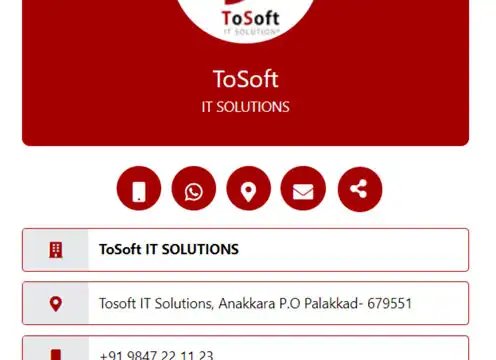 Digital Business Card web application