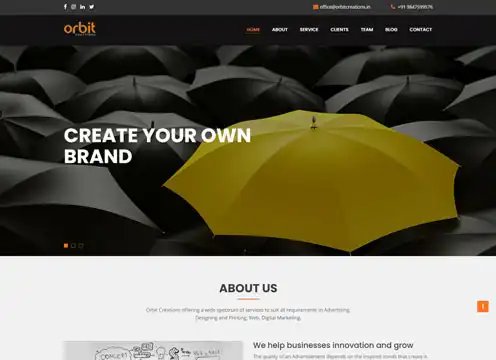 Orbit Creations website