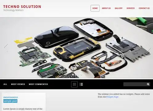 Techno Solution website