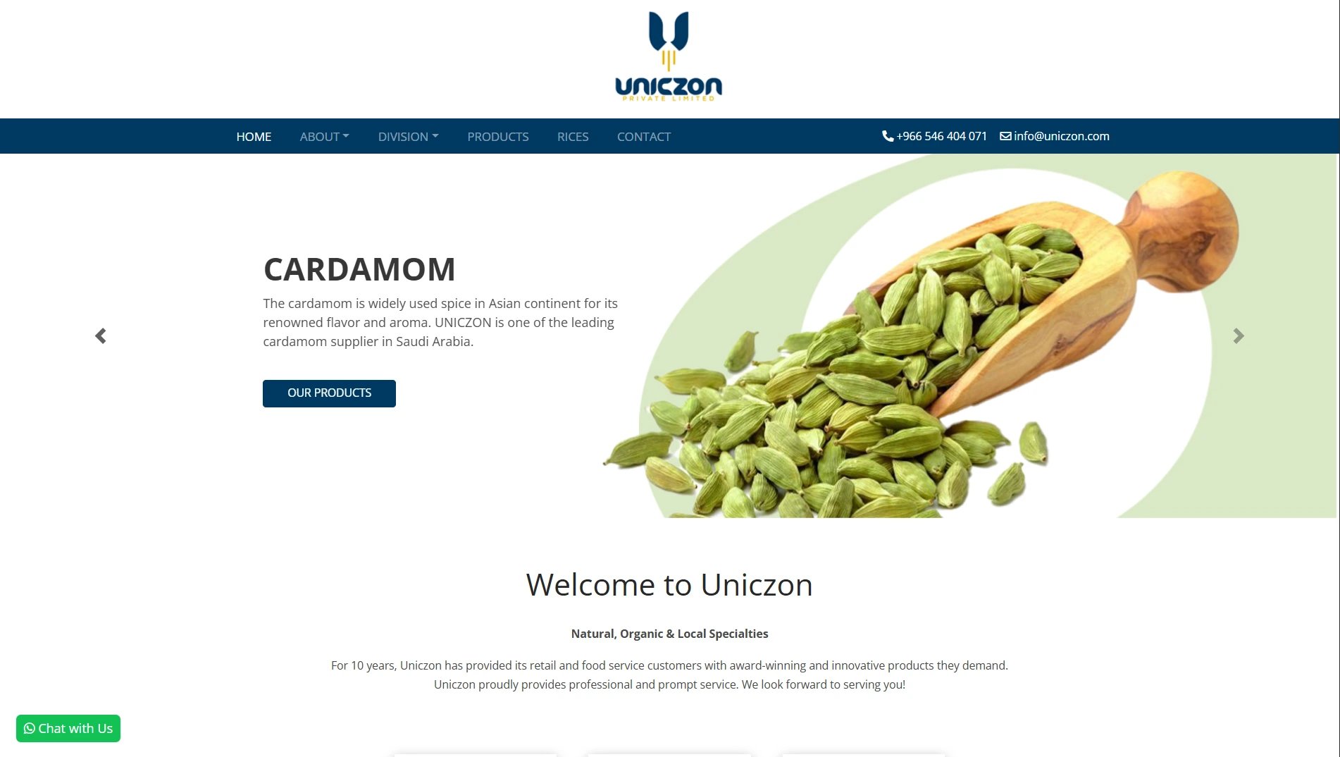Uniczon website
